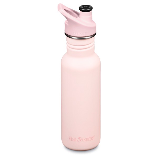 Vaaleanpunainen urheilupullo Klean Kanteen