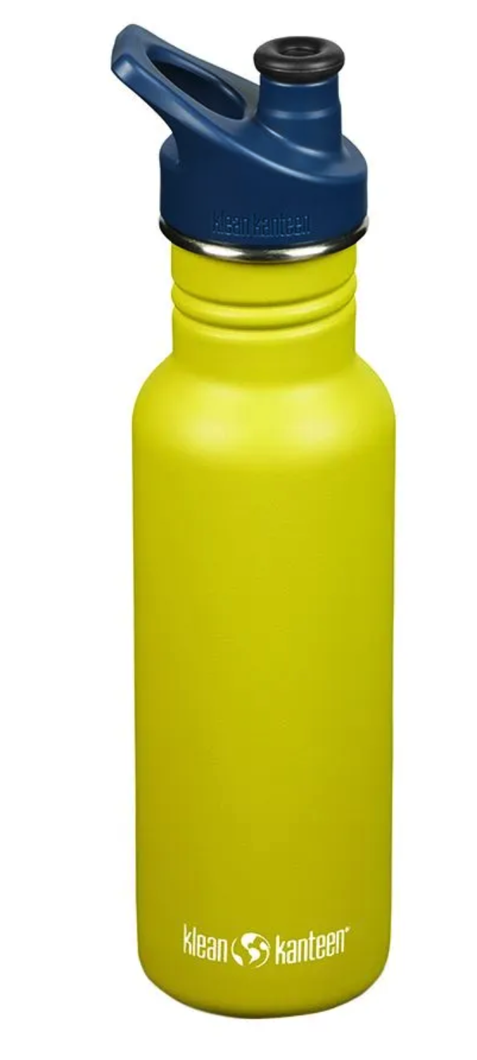 Keltanvihreä urheilupullo Klean Kanteen