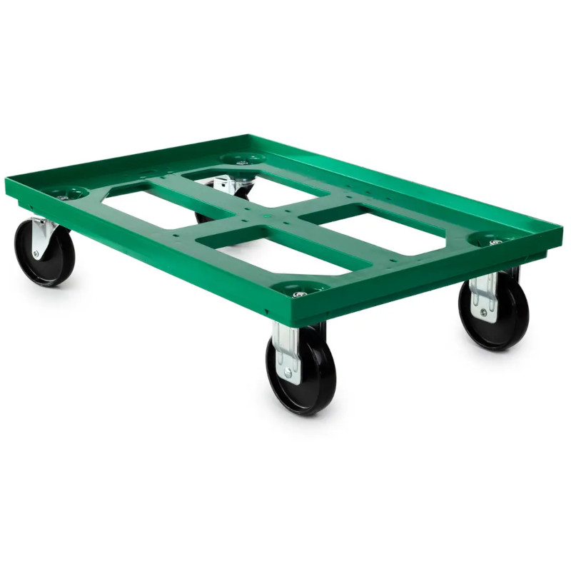 Trolley hole bottom / 2 swivel wheels, plastic  (UNASSEMBLED) - 5
