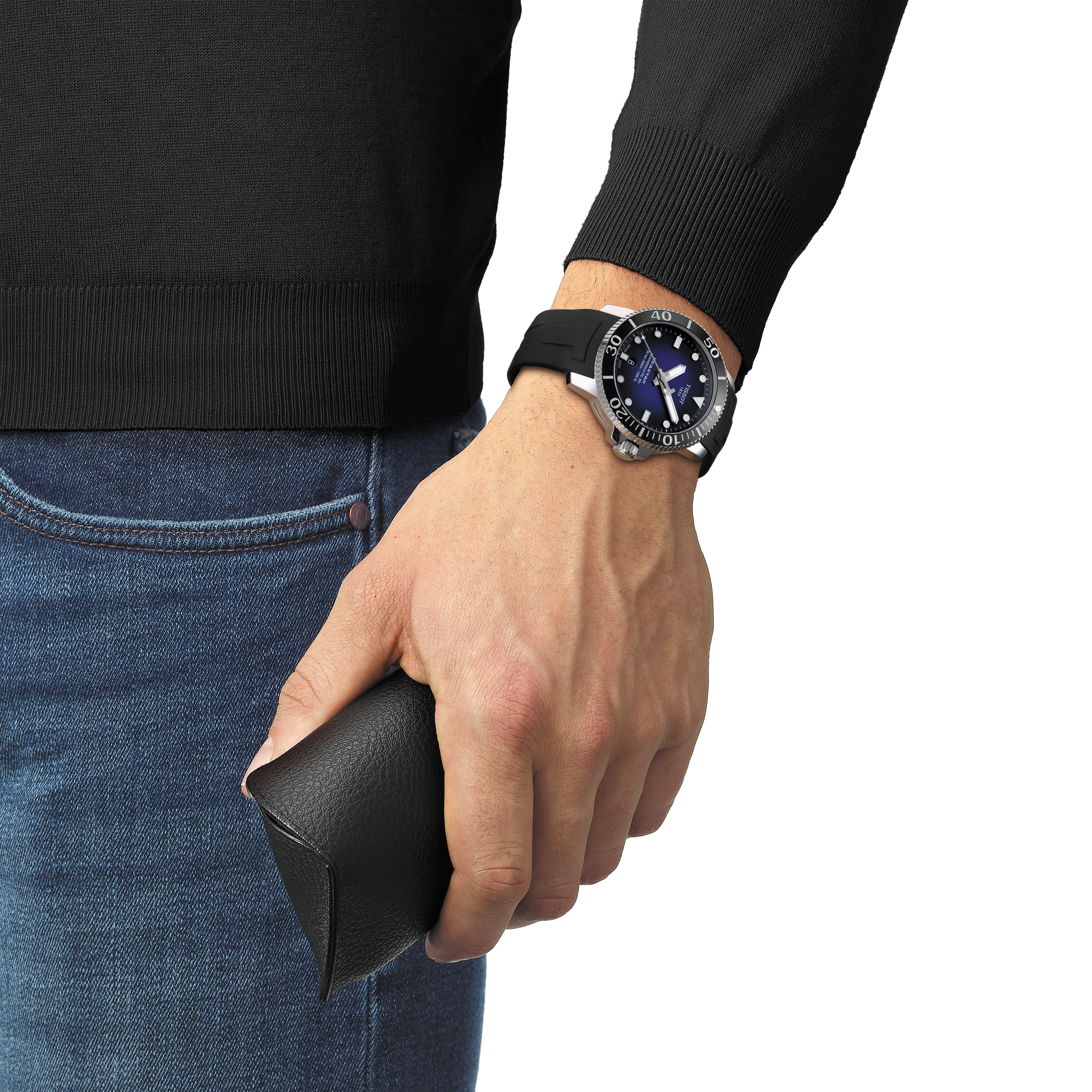 Tissot Seastar 1000 Powermatic 80 43 blå pose