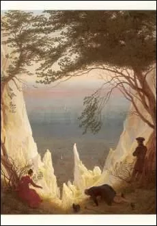 Chalk cliffs at Rügen, 1818/19, Postcard