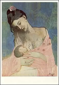 Mother and Child, Postcard