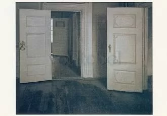 Open Doors, 1905, Postcard