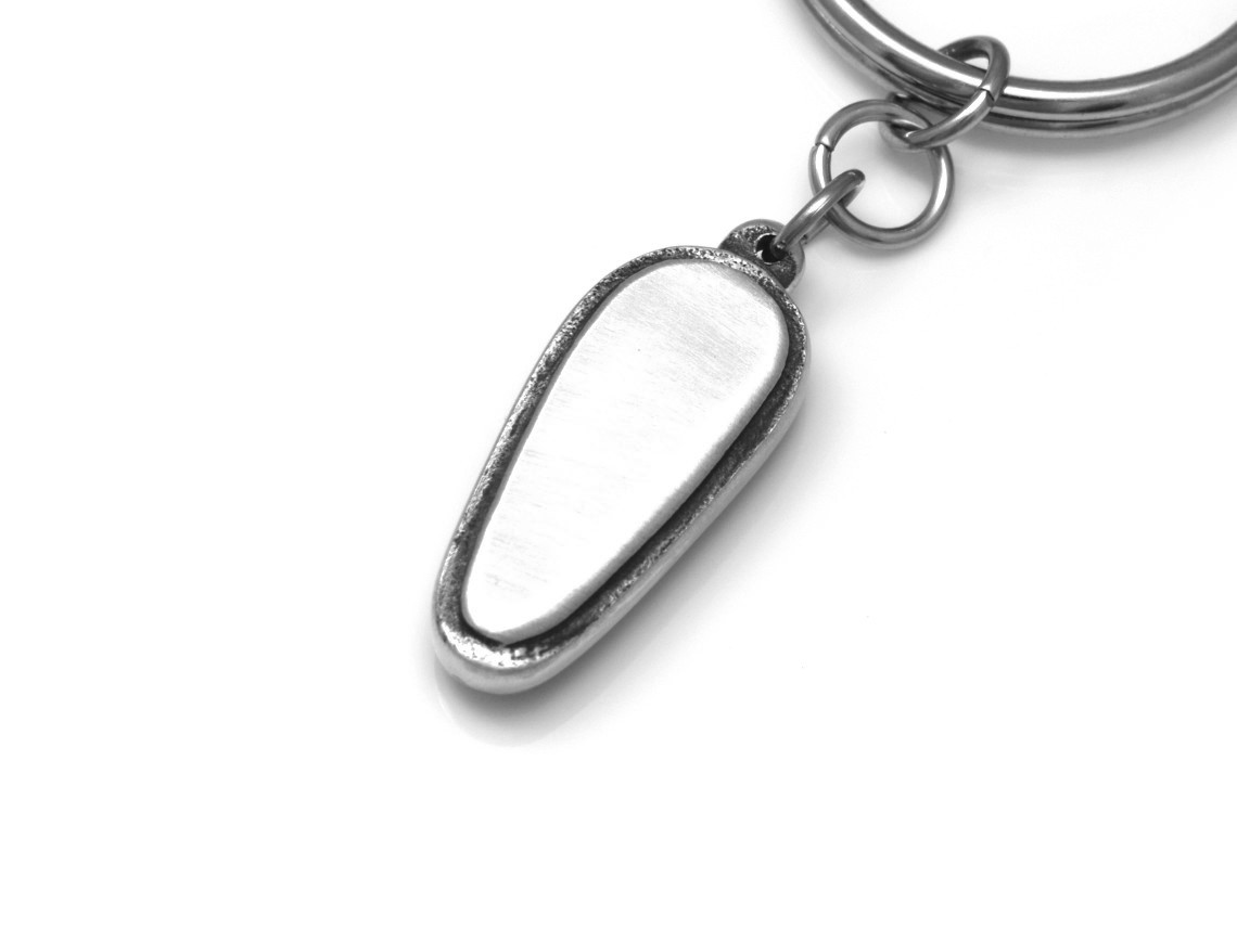 Flipper Nyckelring, Retrospel Accessoar, Flipperspel Nyckelhållare i Tenn och Stål - 2