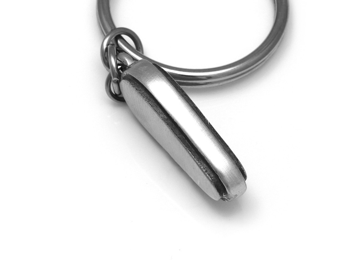 Flipper Nyckelring, Retrospel Accessoar, Flipperspel Nyckelhållare i Tenn och Stål - 3
