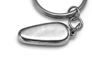 Flipper Nyckelring, Retrospel Accessoar, Flipperspel Nyckelhållare i Tenn och Stål