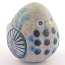 Lisa Larson (Fåglar 1964) Rounded Bird with Relief Decor 8 cm