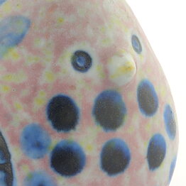 Lisa Larson (Fåglar 1964) Rounded Bird with Relief Decor 8 cm