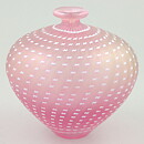 Bertil Vallien (Minos 1984) Pink Vase with Swirling Decor 12 cm