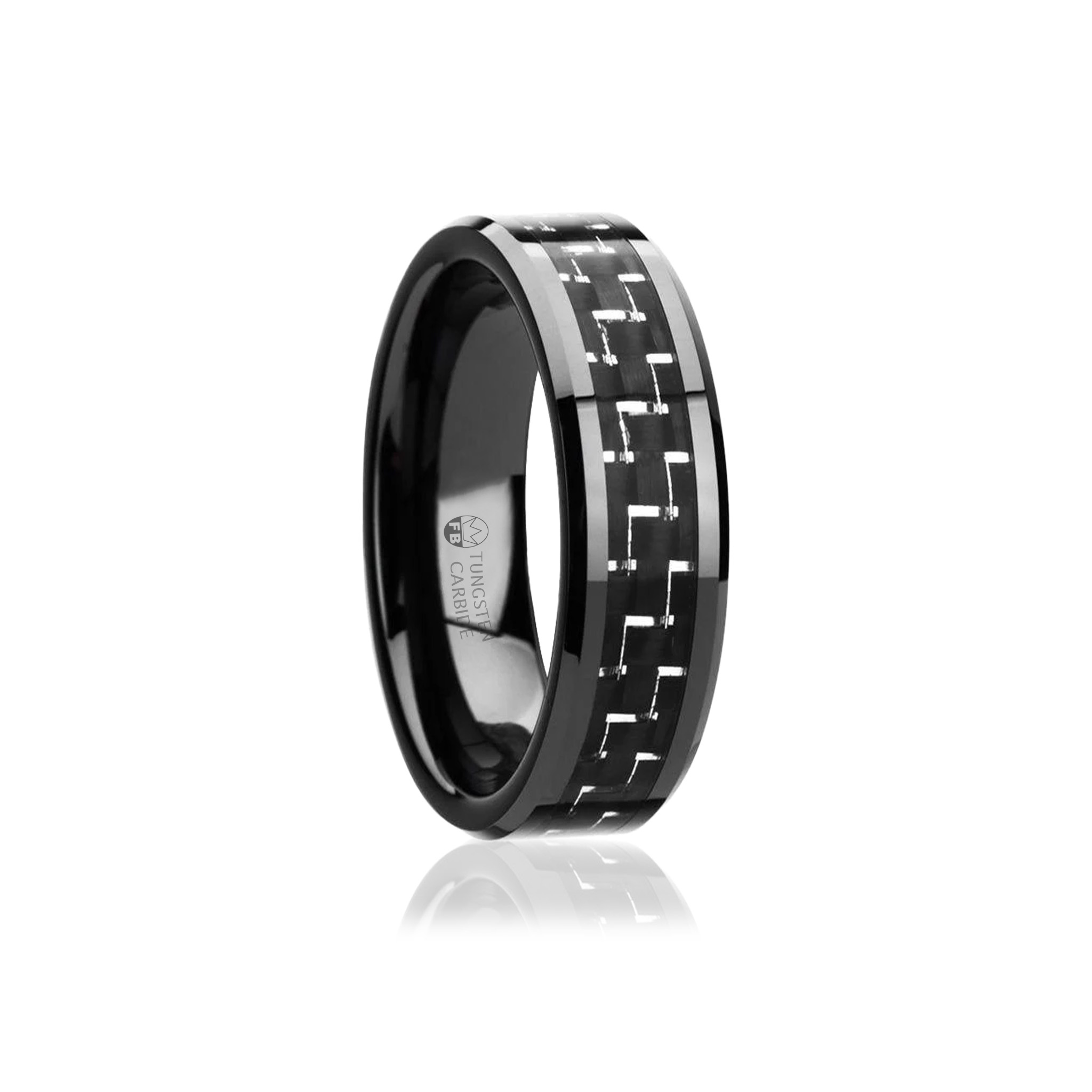Modern herrring i tungsten med kolfiber