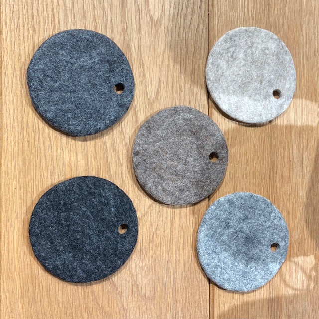 WOOLround™ 10 - Coasters in all shades - 3