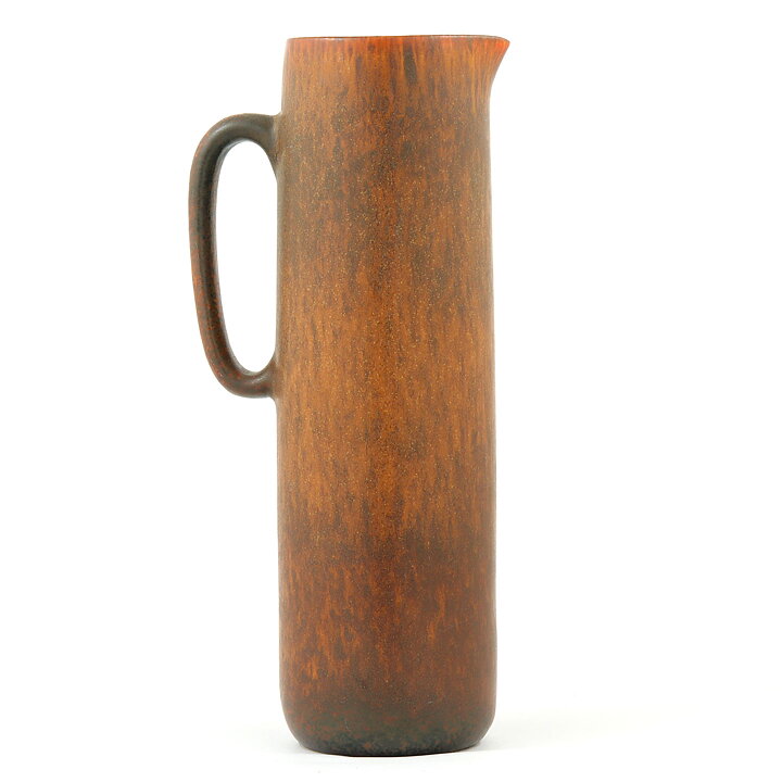 Carl-Harry Stålhane (SYQ 1960s) Brown Pitcher Vase 24 cm