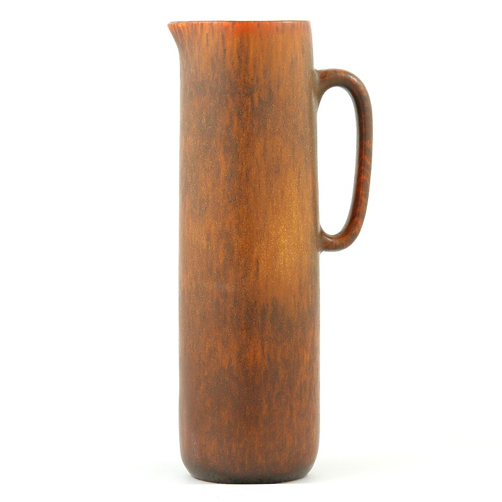 Carl-Harry Stålhane (SYQ 1960s) Brown Pitcher Vase 24 cm