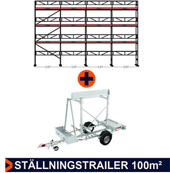 Paket 7 Ställning 12x8m + trailer