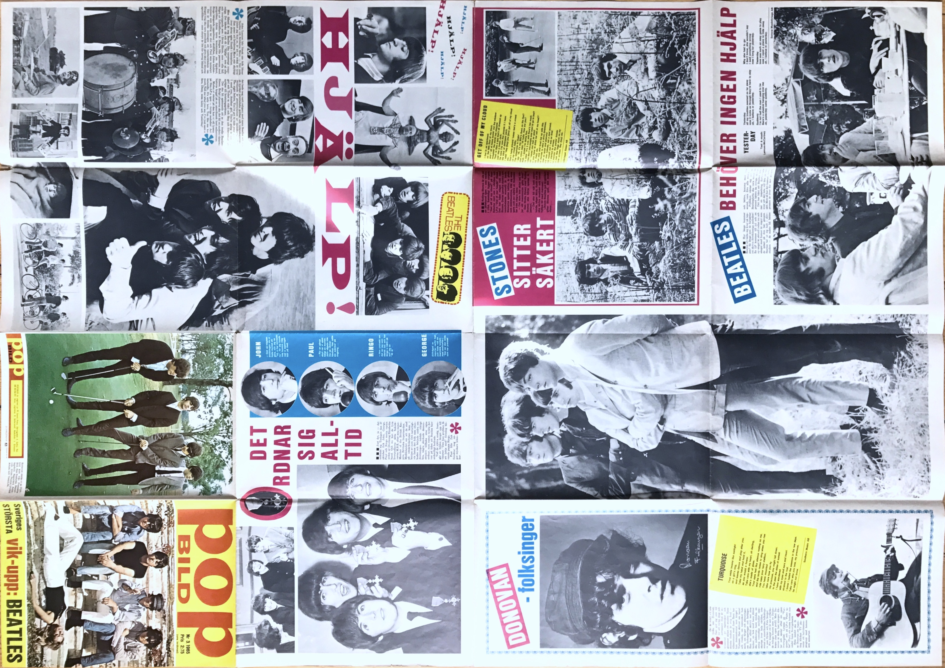 BEATLES - POPBILD No 3 1965 Toppskick! - 3