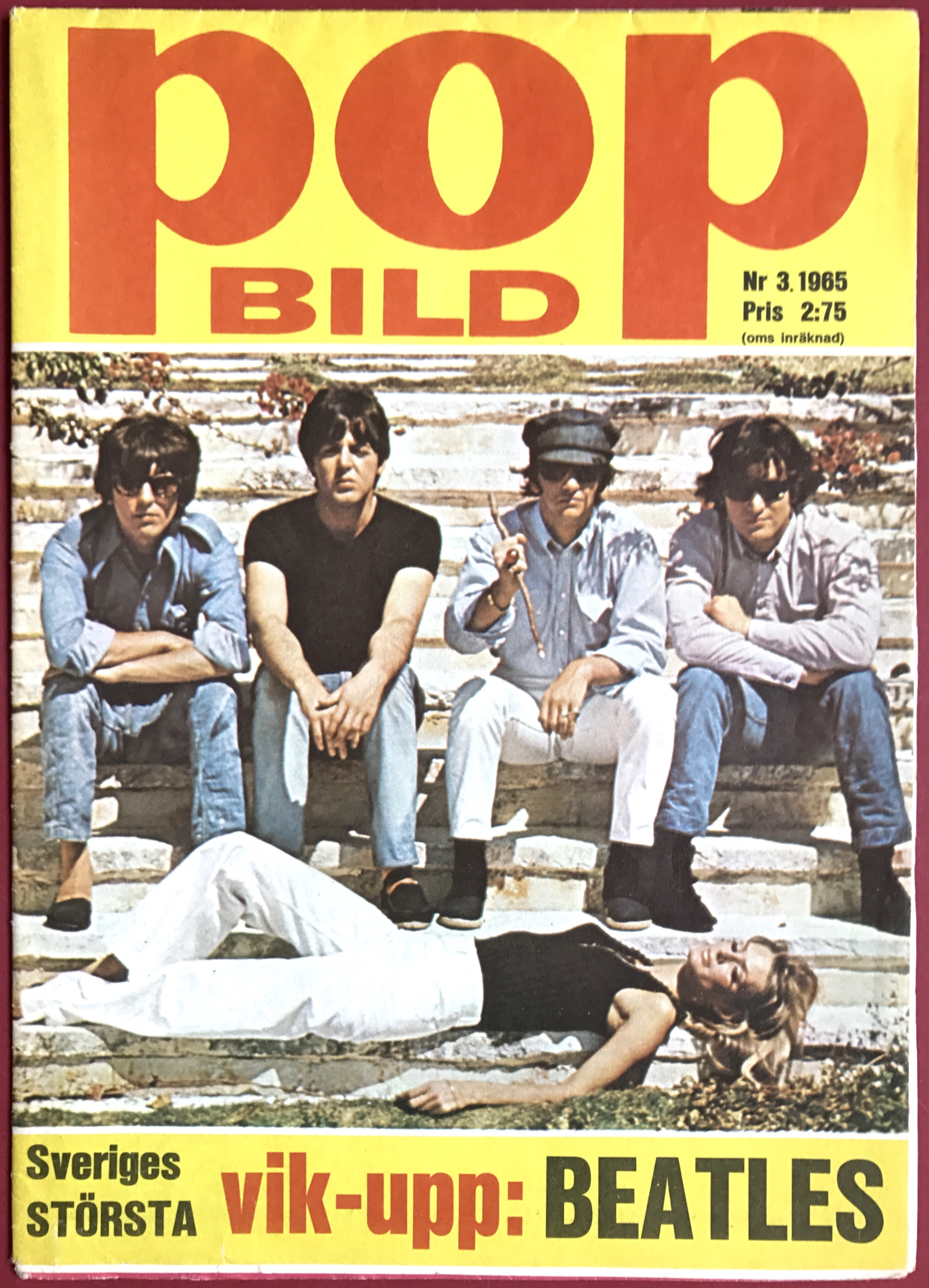 BEATLES - POPBILD No 3 1965 Toppskick!