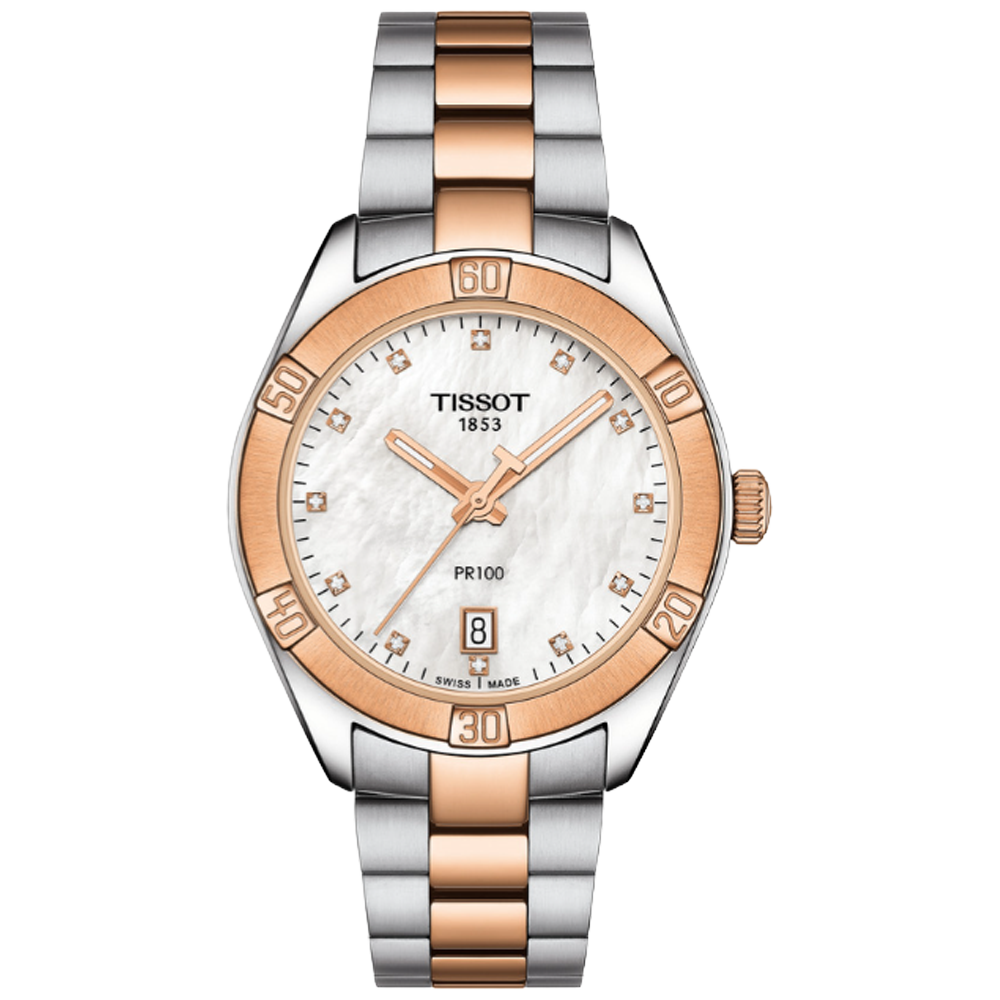 T101.910.22.116.00 Tissot PR 100 Sport Chic 36 pärlemor