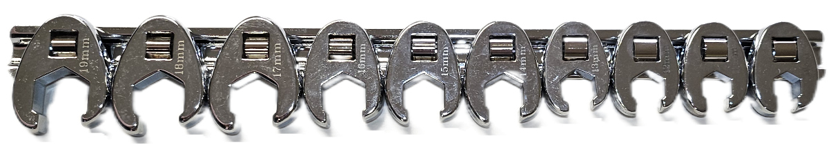 Tuppfotsnycklar 3/8 " 10-19mm