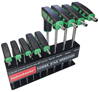 Torxmejslar T-handtag 9 delar