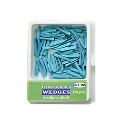 Wooden Wedges Blue Medium/Short, 100st.