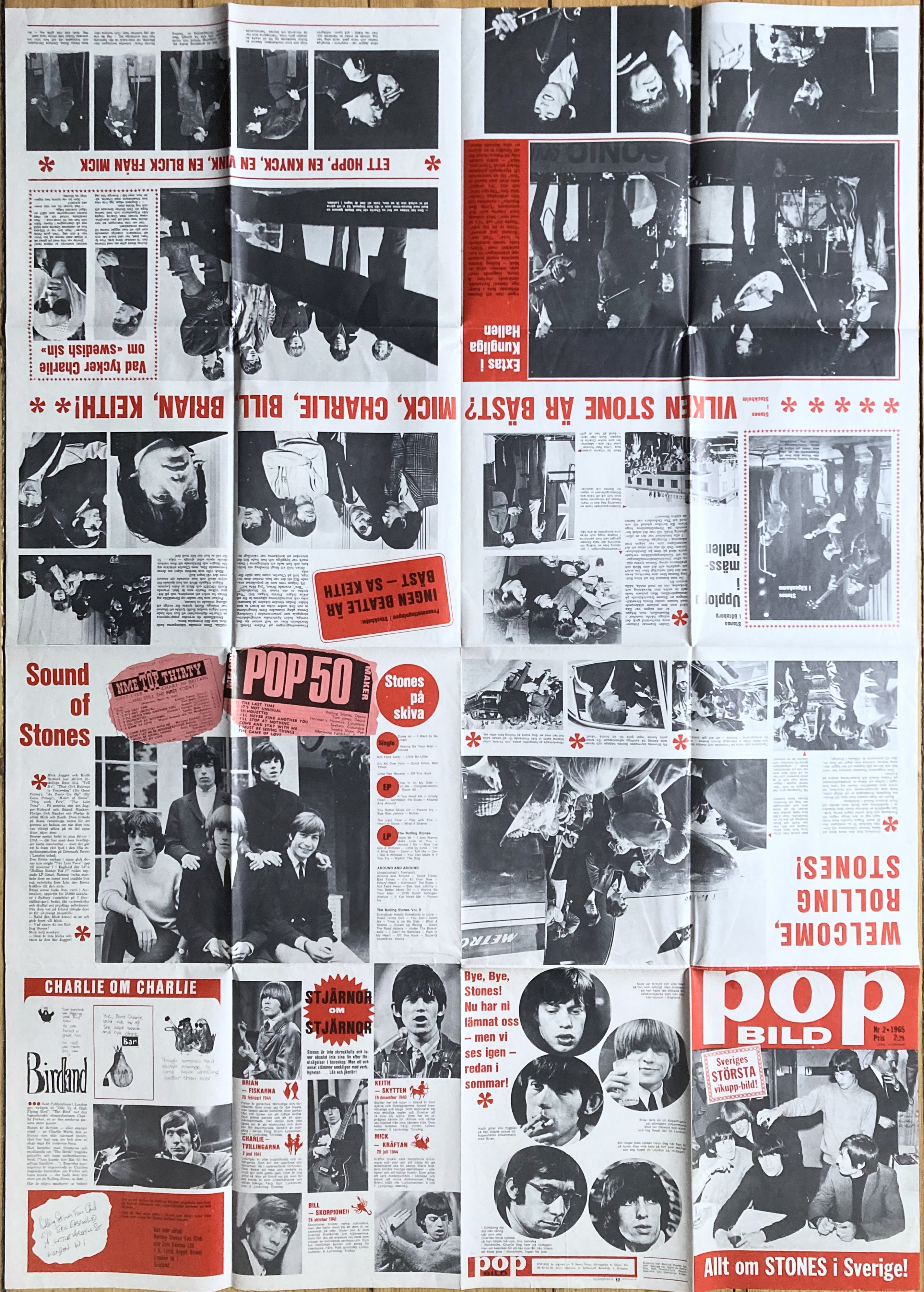 ROLLING STONES - POPBILD no 2 1965 - 4
