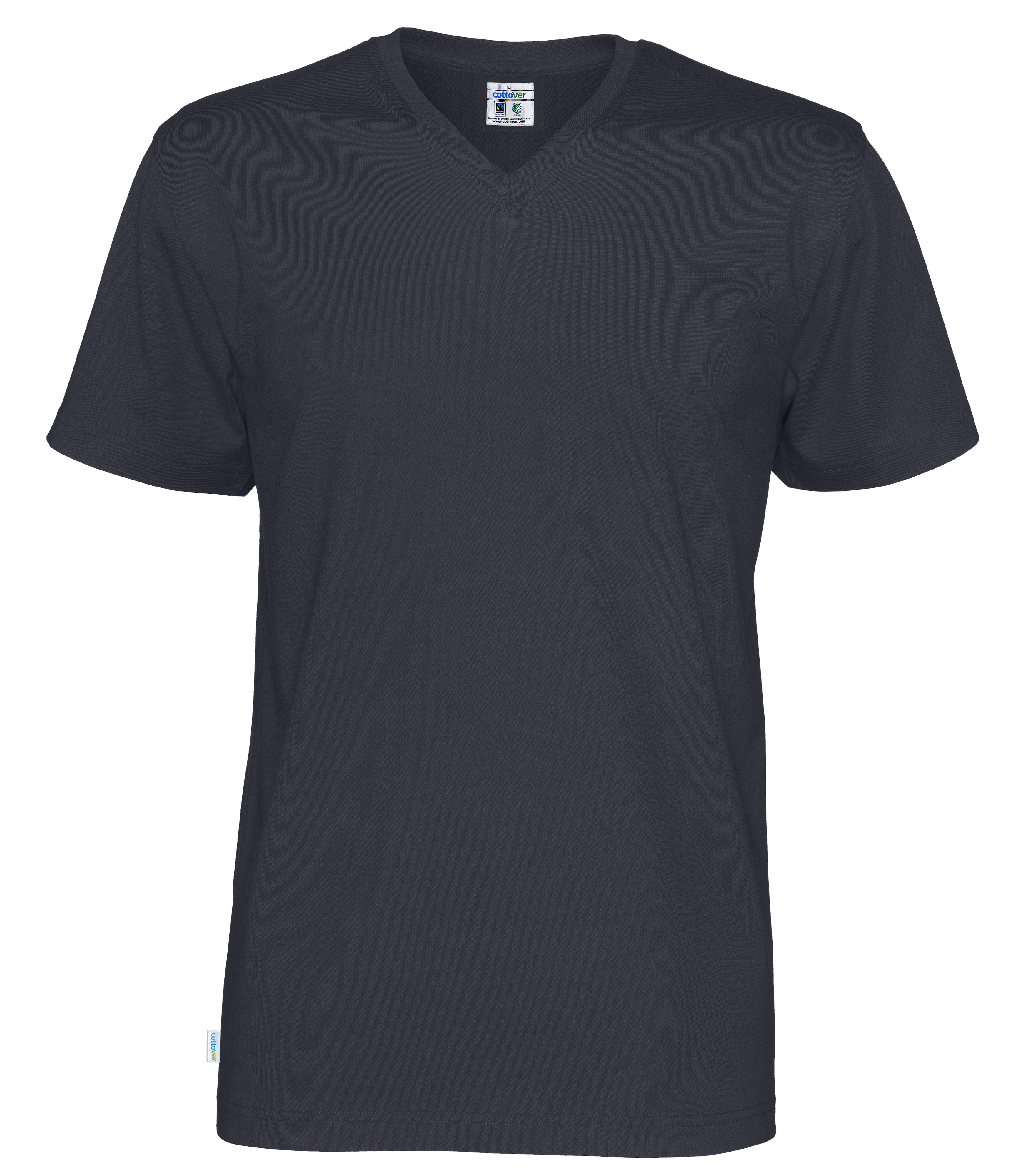 V-ringad T-shirt - Herr - Cottover - Fairtrade, EKO & GOTS - 14 olika färger - 11