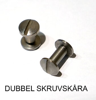 Chicagoskruv / skruvnit i stål/mässing (passar bl.a. Noble och Xpandgirth)