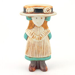 Lisa Larson (Sekelskifte 1973) Charming Girl Julia 15 cm (White Clay)