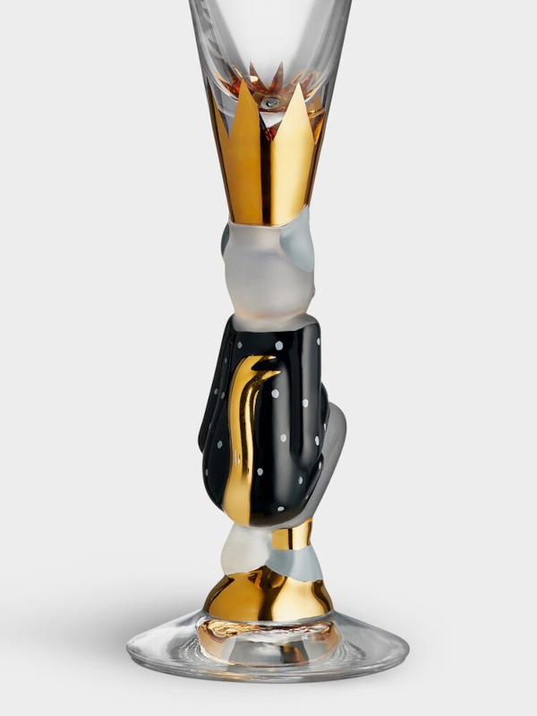 Orrefors The Sparkling Devil champagneglas mörkgrå 2018 - 3