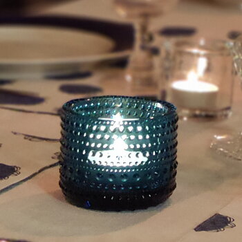 Kastehelmi ljuslykta turkos från Iittala