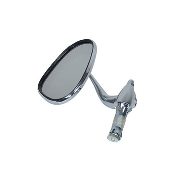 Mirror fixt in handle bar, chrome right. Bumm