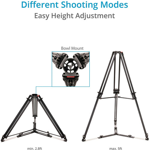 Proaim  Heavy Duty Tripod 100mm CST-100-01 - 4