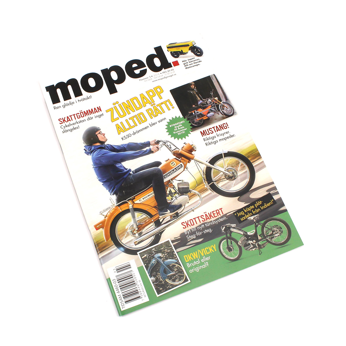Die Zeitschrift moped Nr. 3, 2018.