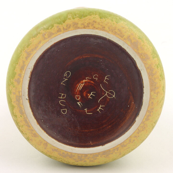 Gunnar Nylund (AUD 1950s) Green Modern Vase 24 cm