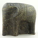 Bertil Vallien (Terra 1978) Gray Elephant with Relief Decor 21 cm