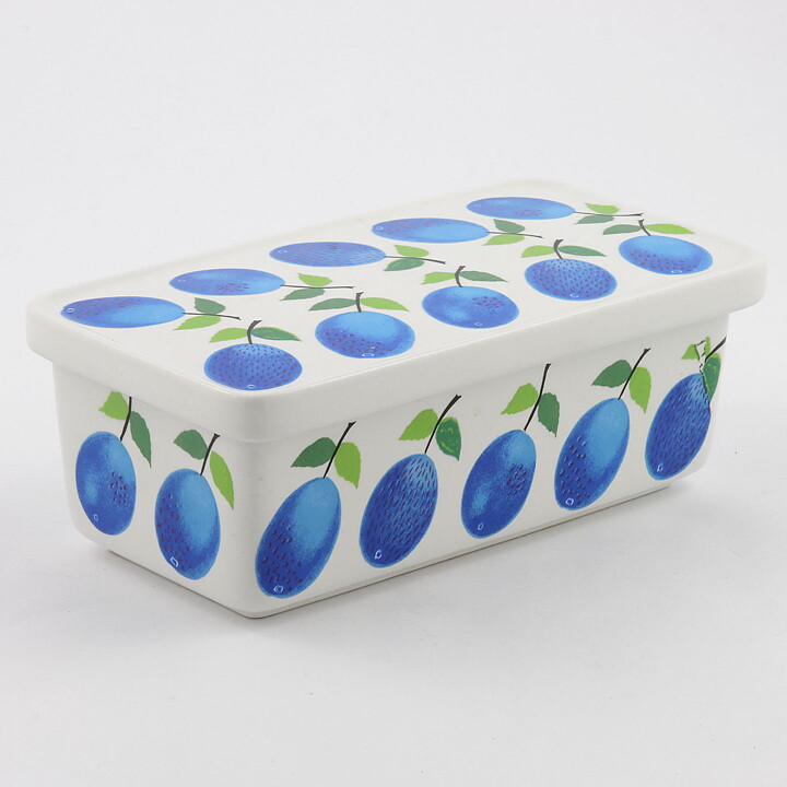 Stig Lindberg (Prunus 1962) Box with Plum Decor 16/6 cm