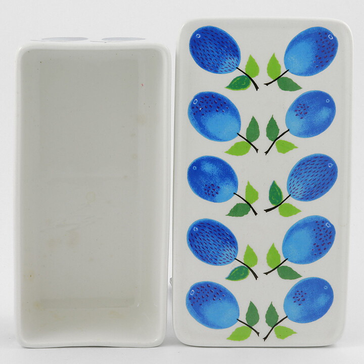 Stig Lindberg (Prunus 1962) Box with Plum Decor 16/6 cm