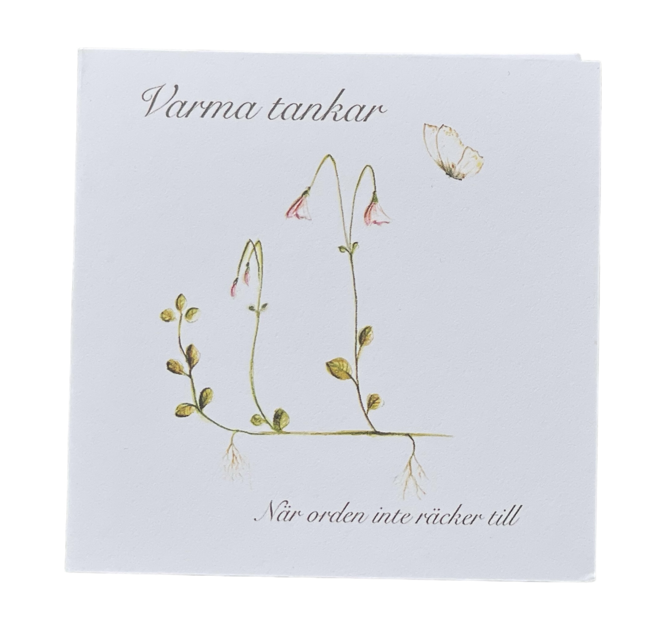 Maja Gullstrand - Dubbelvikt Kort 7x7 cm - Varma tankar, när orden inte räcker till