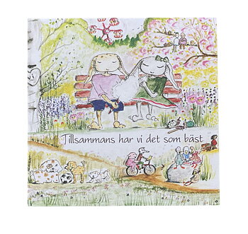 Dubbelvikt Kort - Tillsammans har vi det som bäst - Maja Gullstrand (7x7 cm)