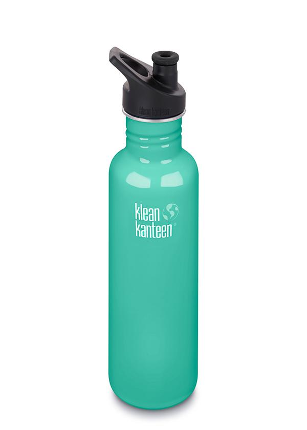 Turkoosi Klean Kanteen teräksinen urheilupullo