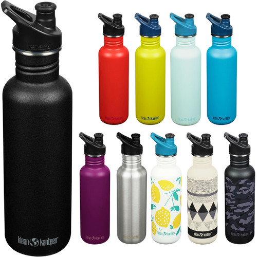 Klean Kanteen vesipullot urheilukorkilla eri väreissä