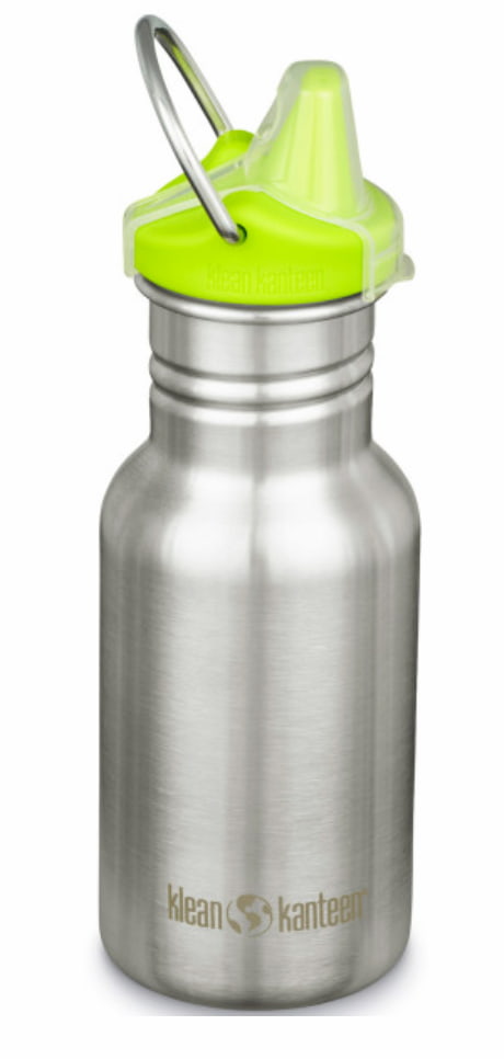 Klean Kanteen ståltudkrus med grøn tud