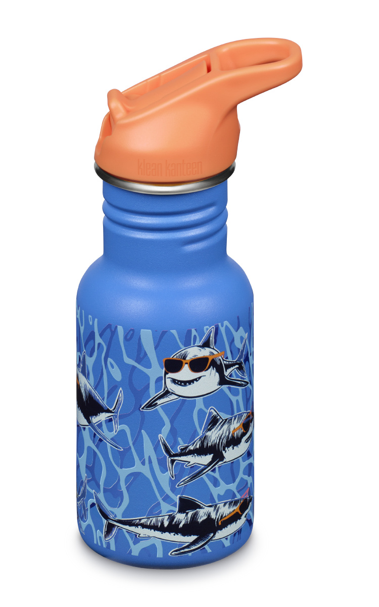Klean Kanteen vandflaske til børn Sharks in Shades