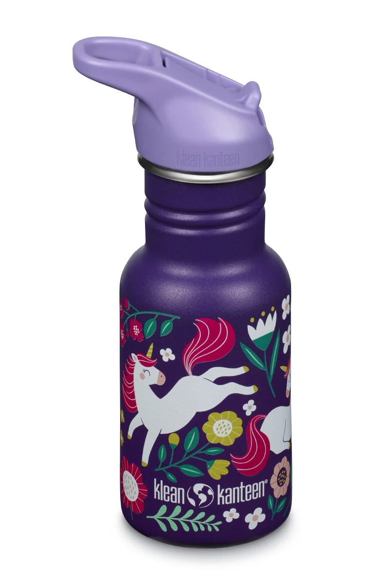 Klean Kanteen vandflaske til børn Leaping Unicorns