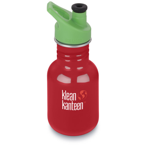 Rød Klean Kanteen vandflaske til børn