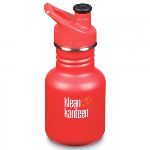 Rød Klean Kanteen vandflaske til børn