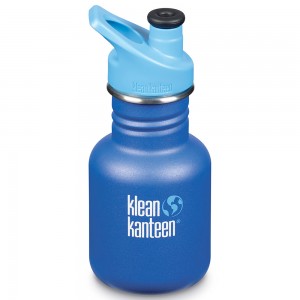 Blå Klean Kanteen vandflaske til børn