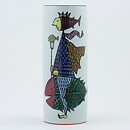 スティグ・リンドベリ  Karnevalシリーズ 漁師と魚の花瓶 Vase 1958年 (15cm)