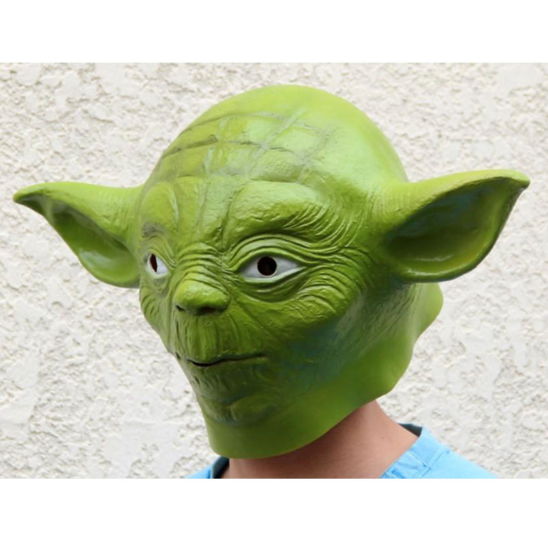 Yoda-mask på modell