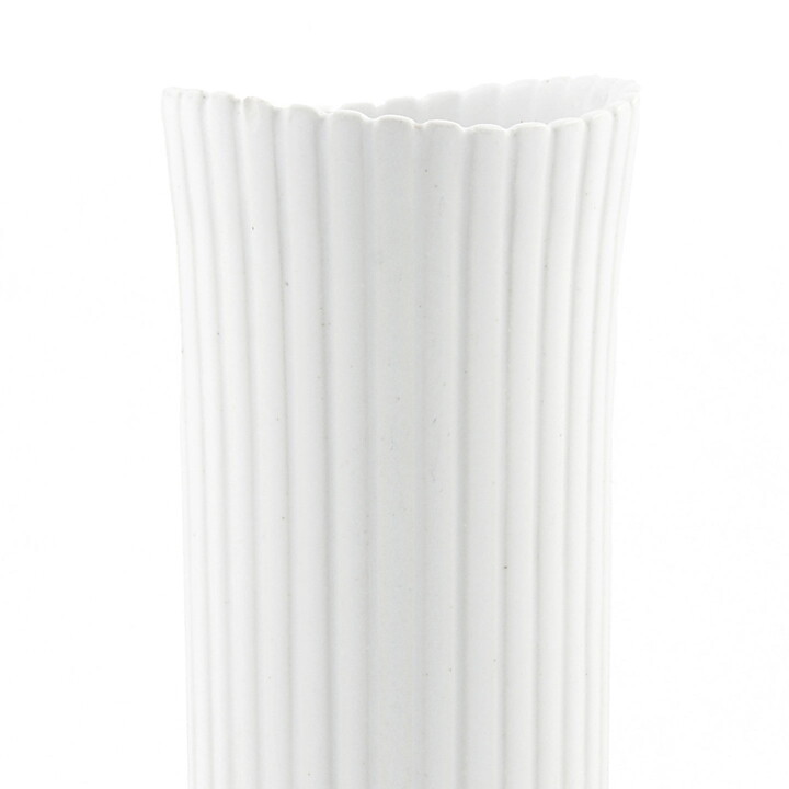 Stig Lindberg (Vinda 1950) White Modern Cylinder Vase 20 cm